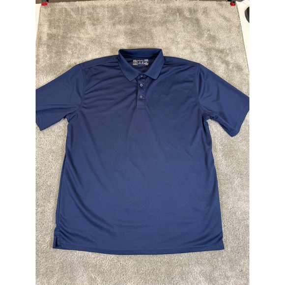 Ariat Other - Ariat Mens AriatTEK Performance Polo Shirt Navy Blue Short Sleeve Size Large
